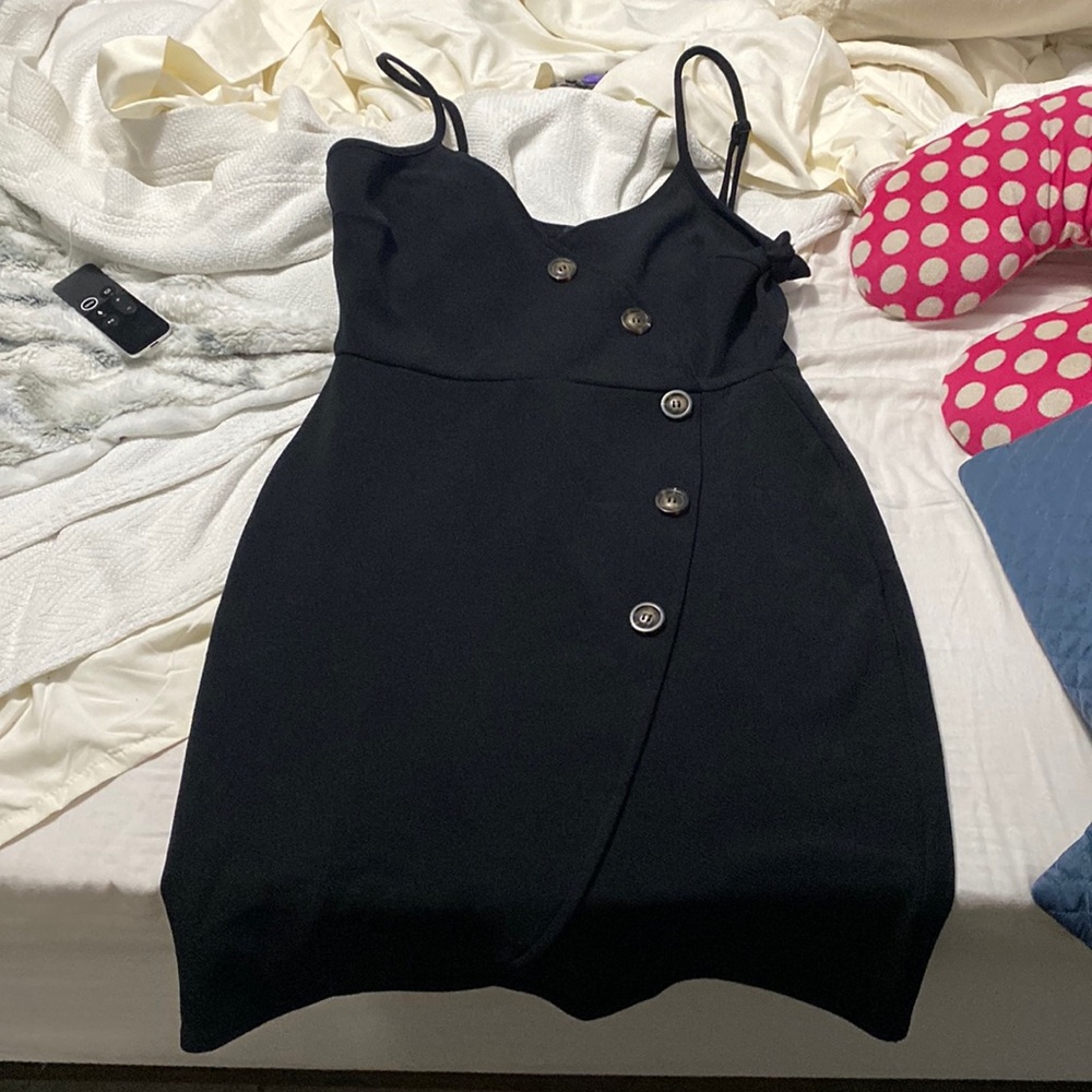 Black mini dress
